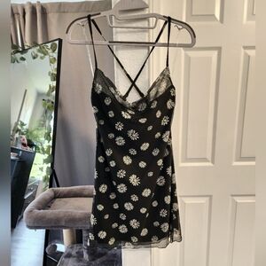 Mesh Bodycon Sunflower Dress